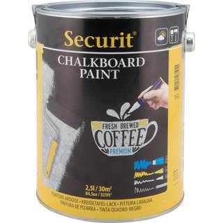 Securit Kridttavle Maling | 2,5 L | Sort