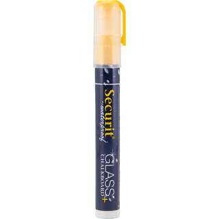 Securit kridt marker vandfast 2-6mm skrå spids gul