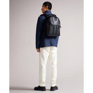 Ted Baker Ted Baker Black Esentle Striped Pu Backpack