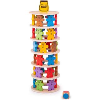 Bigjigs Wooden Stacking Game Teddy Bears.