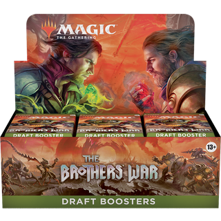 The Brothers War Draft Booster Box Display