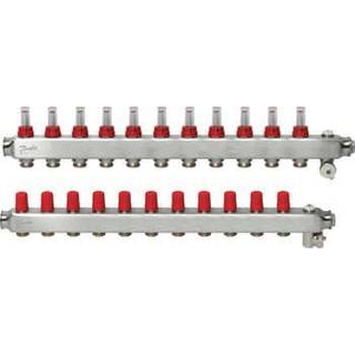 Danfoss gulvvarmemanifold 11+11 SSM med flowmeter