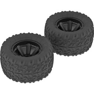 Arrma - ARAC9611/ AR550014 - 1/10 Copperhead MT Front/Rear Pre-Mounted Tires 12mm Hex Black (2)