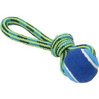BUSTER Colour Rope Tuggaball (Blå/Lime) Medium