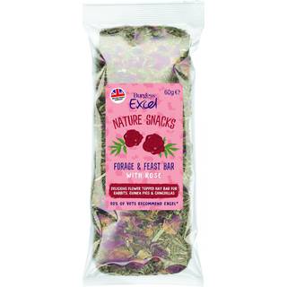 Burgess Excel Forage & Feast Hay Bar med Rose, 60g -