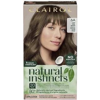Clairol naturlige instinkter demi-permanent h?rfarvestof 6a lyse cool brun h?rfarvepakke p? 1