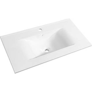 Allibert SOFT håndvask i hvid keramik, 80 cm