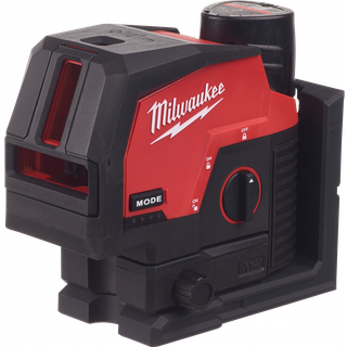 Milwaukee M12 CLLP-301C 12V Grøn Krydslaser Med Lodpunkter + Batteri, Lader og Kuffert (4933478100)