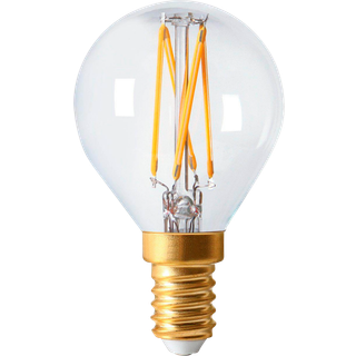 LED 3-step mem E14 45mm - Transparent