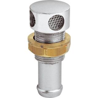 Udluftningsventil Maestrini Chrome Plated Straight Vent, forkromet messing, 3/4" G (BSP) til 16 mm (5/8″) slange, sølv