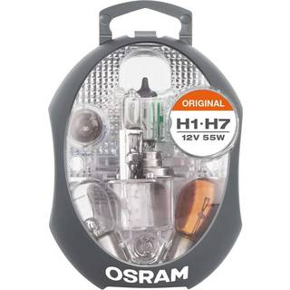 OSRAM RESERVE LAMP BOX TIL BIL - CLK H1 -H7 - BILLAMPES KIT