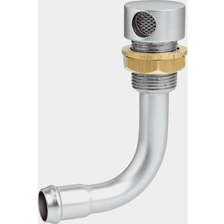Udluftningsventil Maestrini Curved Chrome Vent, forkromet messing, 3/4" G (BSP) til 16 mm (5/8″) slange, sølv