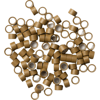 Microringe - Lys brun #8 ca 100 stk