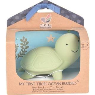 Tikiri Ocean Buddies tyggelegetøj, bidering med rangle Turtle 1 stk. - 1 stk.