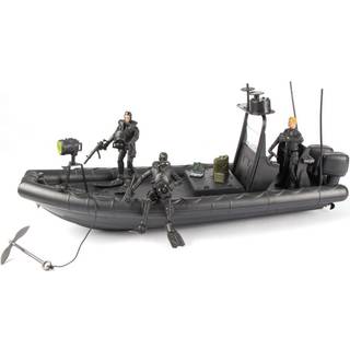 World Peacekeepers 1:18 Militær Navy Seal Båd inkl. 3 actionfigurer