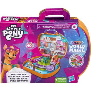 My Little Pony Mini Magic World Mini Creation Port-Pony Bay Creative Set med Sunny StarScout Age 5 och uppåt