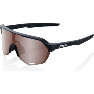 100% S2 Soft Tact Black Briller -  Sølv/Crimson spejllinser