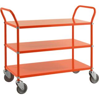 Kongamek 90 x 44 Orange Vogn med 3 hylder i lys farve