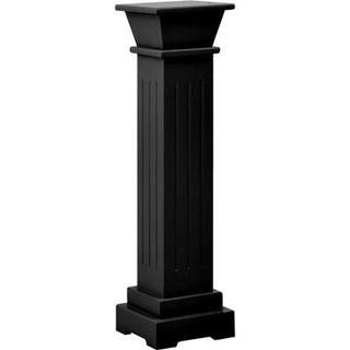 klassisk plantestativ 17x17x66 cm MDF firkantet grå