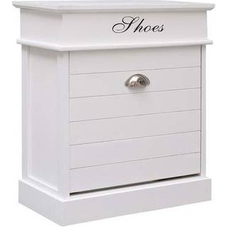 skoskab 50 x 28 x 58 cm kejsertræ grå