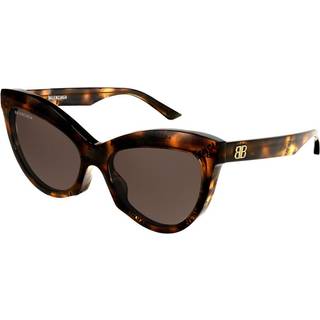 Balenciaga BB0217S 002 57 Solbriller Kvinder Tortoiseshell - Havana - 57mm