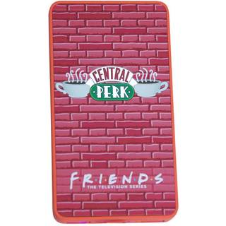 Friends 10W Lysende Powerbank m. 2 x USB-A - 6.000 mAh - Rød