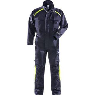 Fristads 100338 Flame svejse kedeldragt 8030 / Arbejdskedeldragt Mørk Marine 2XL