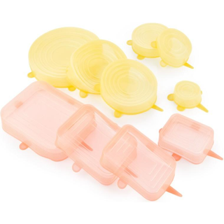 LILYD genanvendelige silikone køkkenlåg - Sæt med 10 stk.