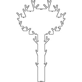 Maze Tree Knagerække Sort