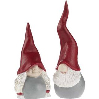 Santa High Hat mor og far, sæt á 2 stk., H 8 cm