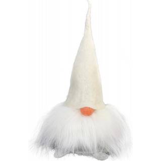 Åsas Tomtebod Valter Gnome 35 Cm White - Nisser & Julefigurer Uld Hvid - 1016-01