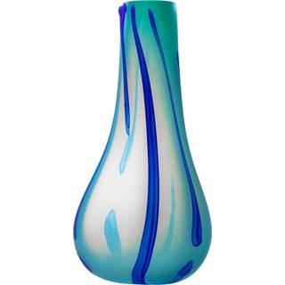 Kodanska - Flow vase, Light Blue/Stripes - H40 cm.