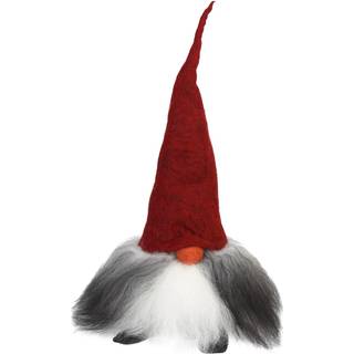 Åsas Tomtebod Verner Gnome 50 Cm Red - Nisser & Julefigurer Uld Grå - 1017-55