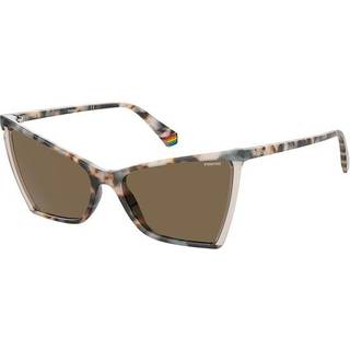 Polaroid PLD 6127/S XLT/SP 57 Solbriller Kvinder Tortoiseshell - Havana Beige - 57mm