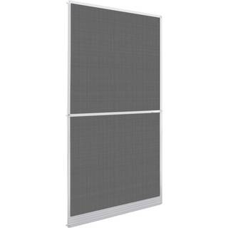 hængslet insektnet til dør 120x240 cm hvid
