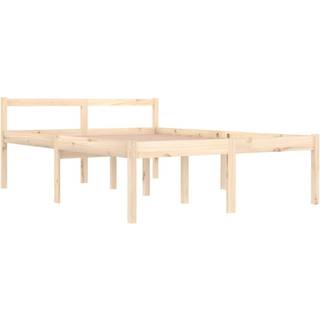 Seniorseng Massivt Fyrretræ - Naturfarvet / 140 x 190 cm