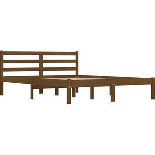 Sengeramme Massivt Fyrretræ - Naturfarvet / 120 x 190 cm