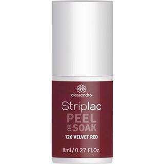 Alessandro STRIPLAC PEEL OR SOAK VELVET RED -VEGAN