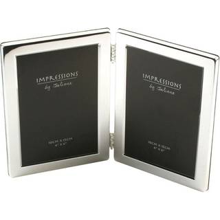 Impressions Silver Plated Hinged Double Photo Frame - P9148