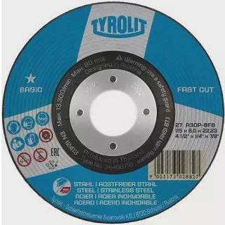 Skrubskive Basic 27C ø125×6 A30P-BFB
