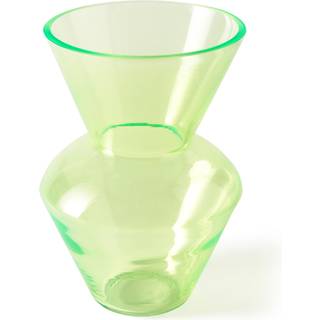 POLSPOTTEN Vases - 'Fat Neck' vase, neon green in Multicolor Glass