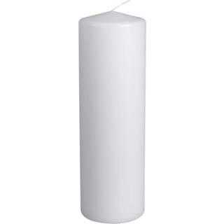 Bloklys 30cm Ø9,6cm 190 timer paraffin hvid