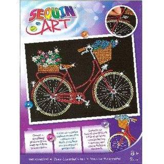Sequin Art Bicycle  25x34cm