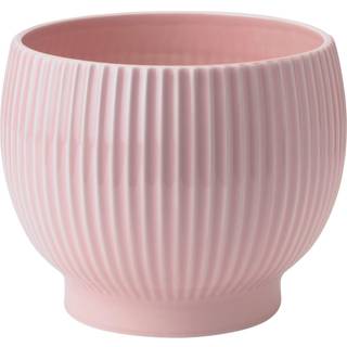 urtepotteskjuler med riller, pink, Ø14,5 cm
