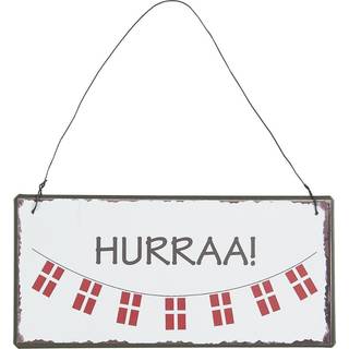 Ib Laursen - Metal skilt Hurraa