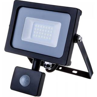 10W LED slim projektør m. sensor 4000K sort