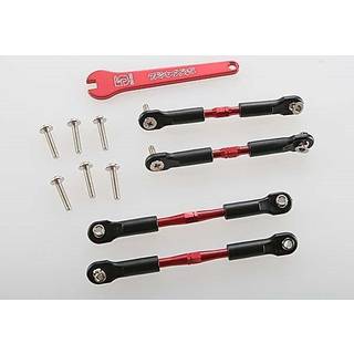 Traxxas 3741X Turnbuckle Camber Link Set Aluminium Red