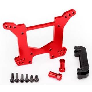 TRX6738R Shock Tower Rear Alu Red Rustler 4x4