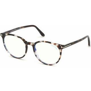TOM FORD Kvinde FT5575-B 55 Optiske stel Acetat Havana Rund Normal
