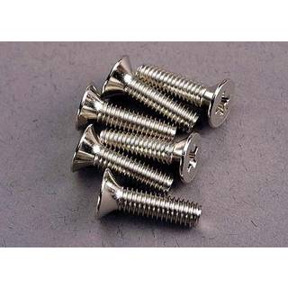 Traxxas 3167 Screws, 4x15mm countersunk machine (6)